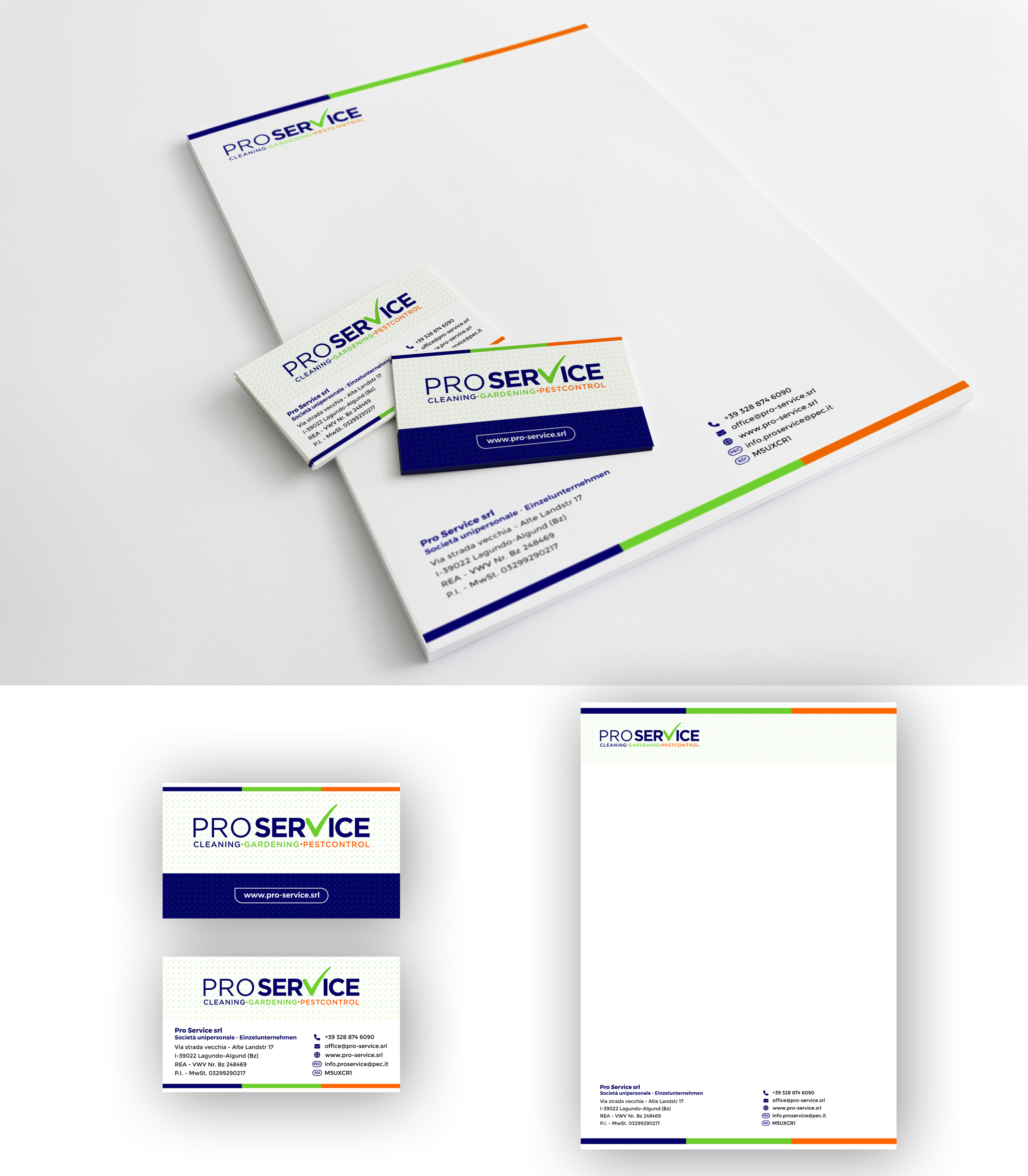 Stationery Design by Wrapcia for ProService | Design #35248289