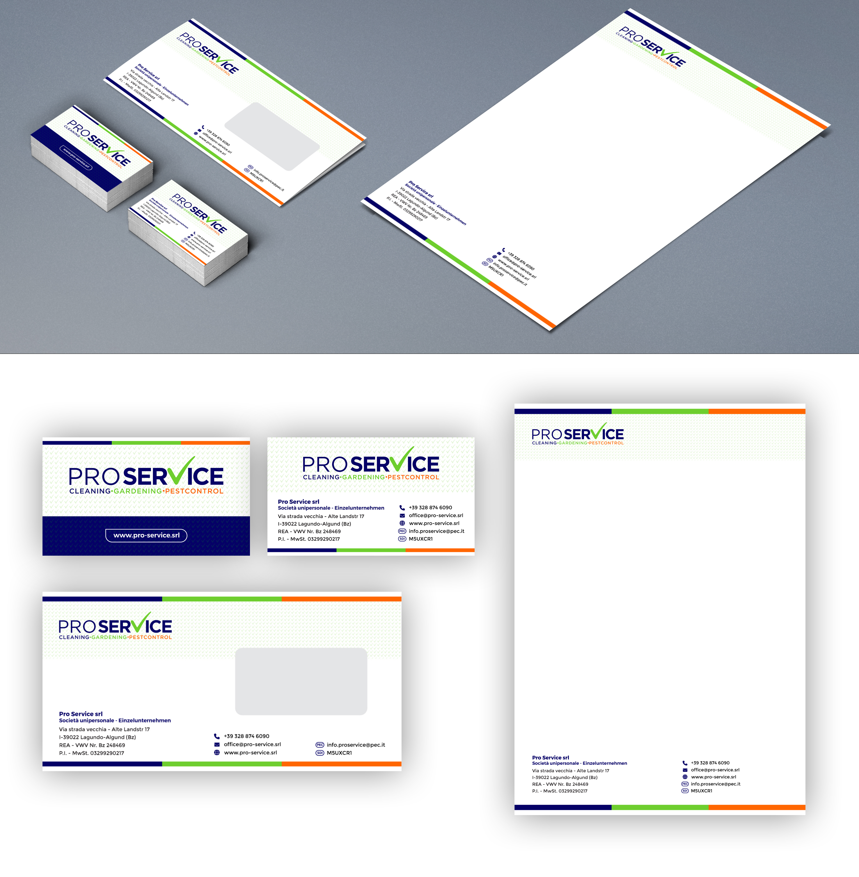 Stationery Design by Wrapcia for ProService | Design #35249131