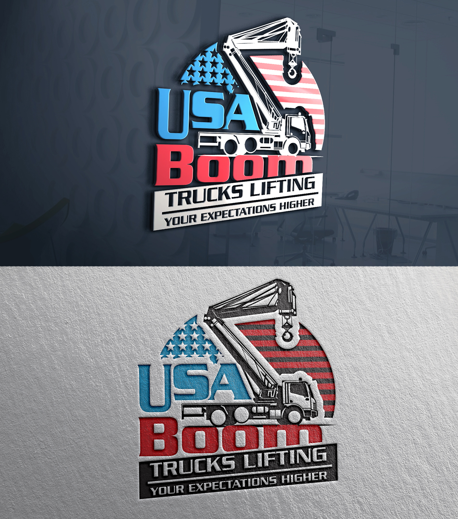 Logo Design by 24ksunny for New York Boom Trucks Inc | Design #35201075