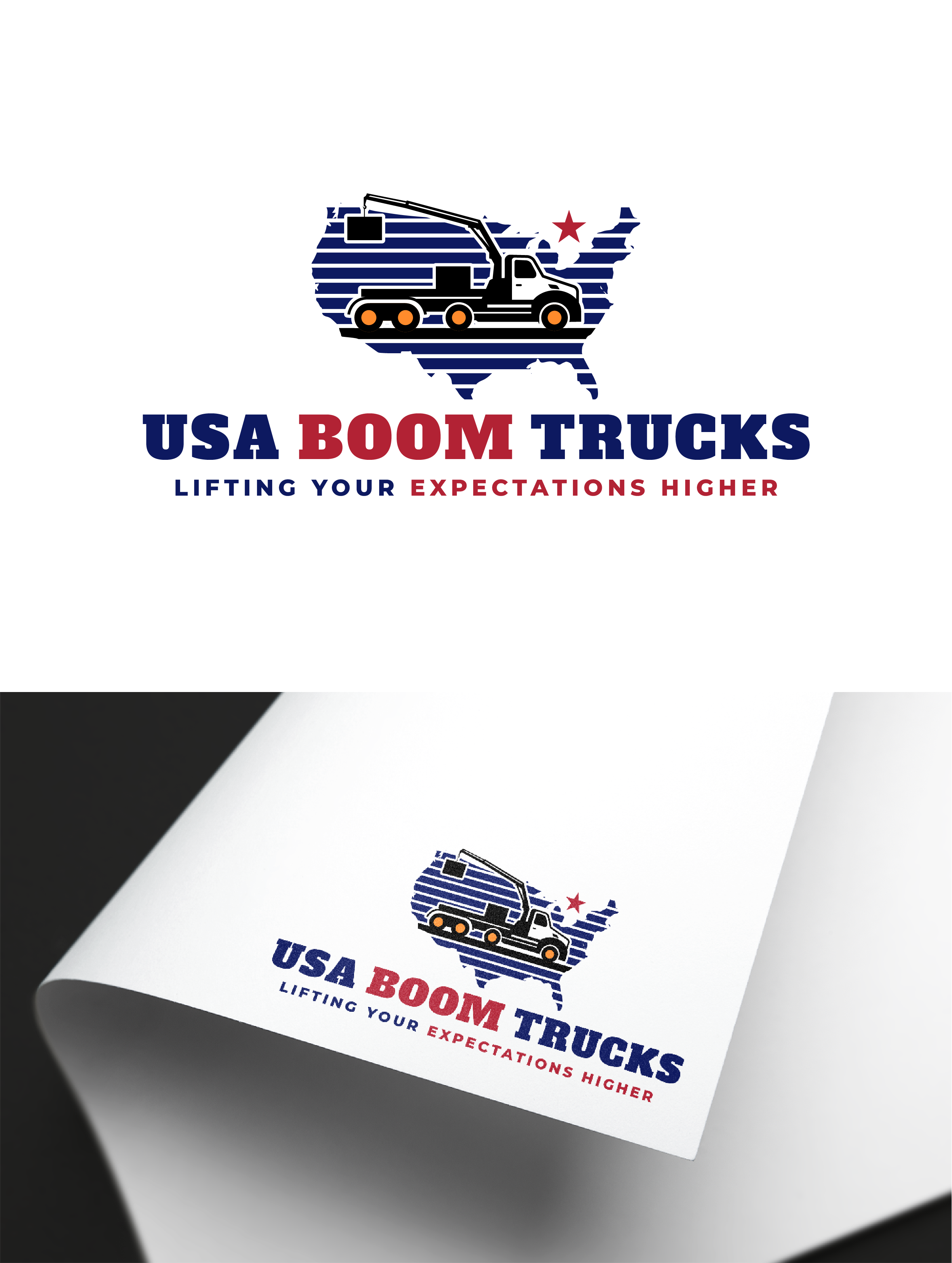 Diseño de Logo por Fezy Design Studio para New York Boom Trucks Inc | Diseño #35199478