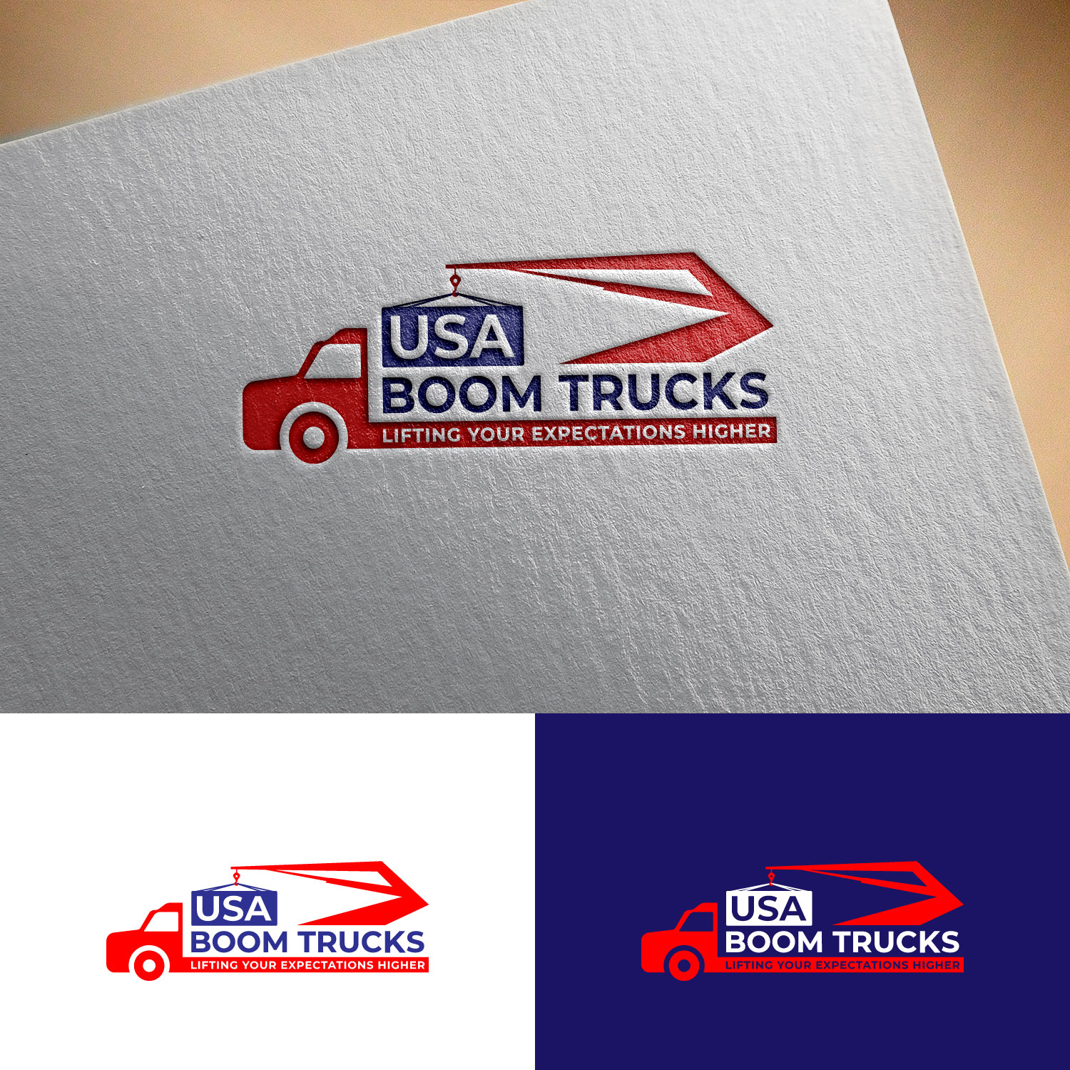 Logo Design by Mi Design1 for New York Boom Trucks Inc | Design #35199458
