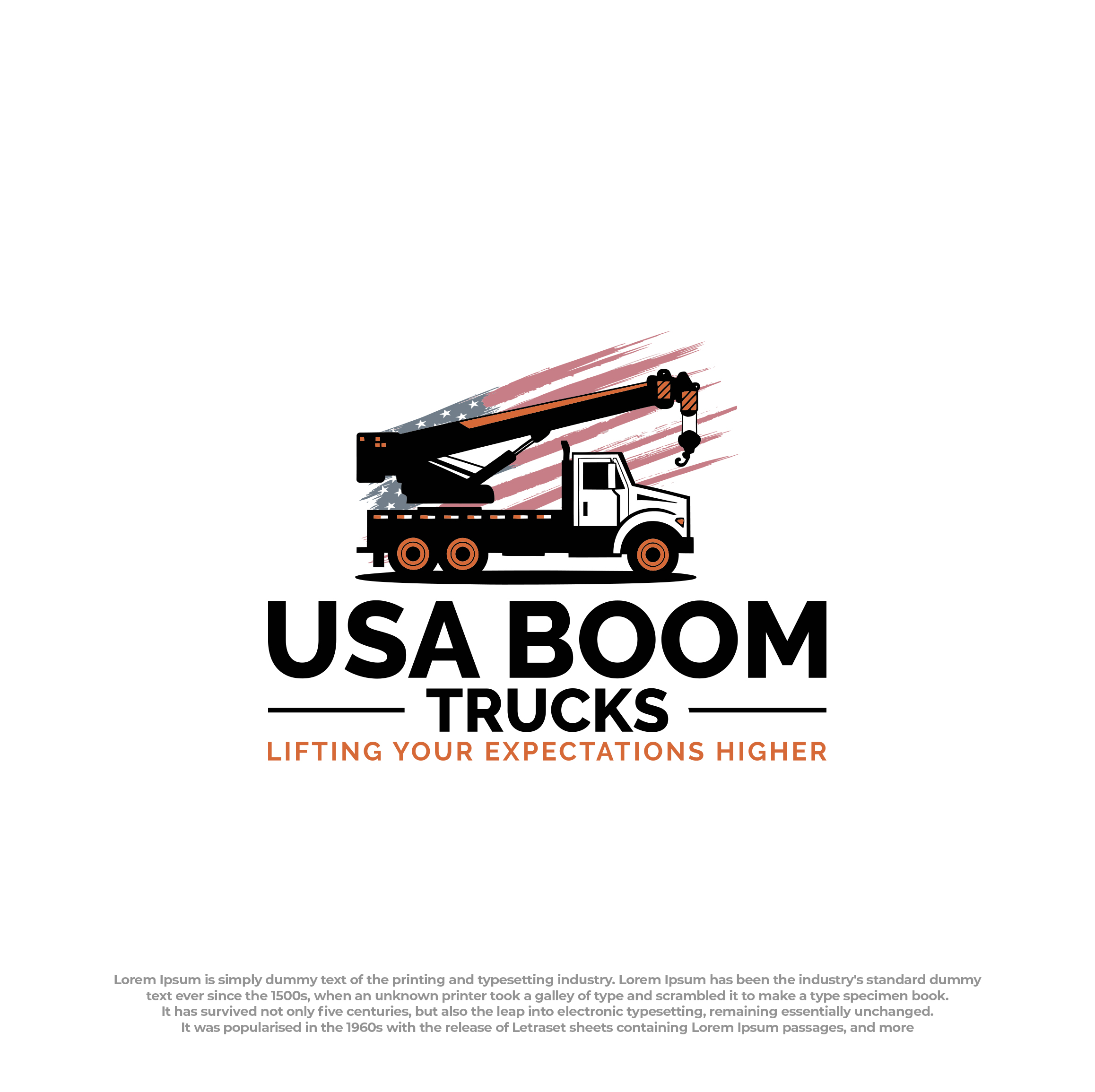 Logo Design by Ura Designs for New York Boom Trucks Inc | Design #35235414