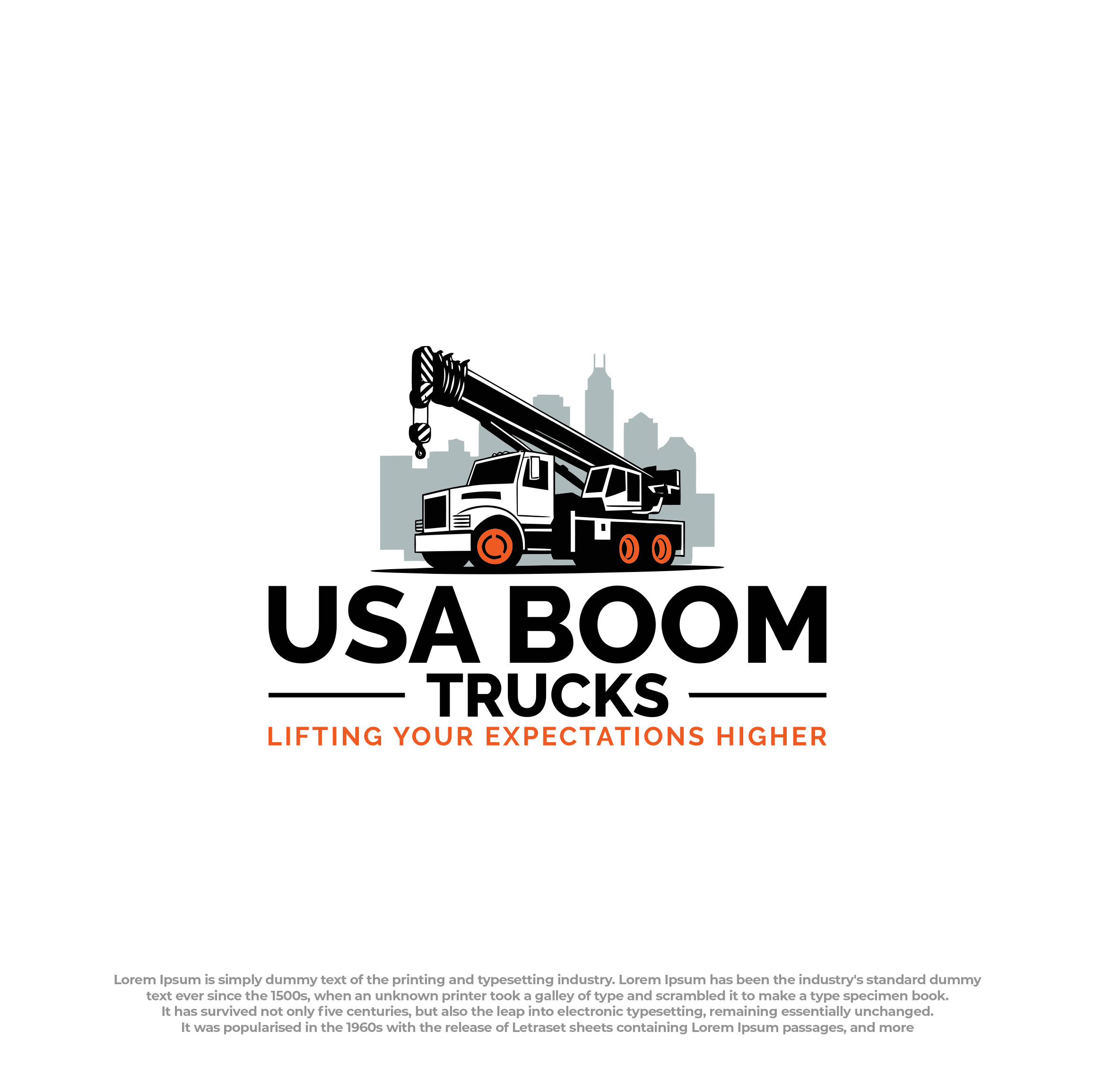Logo Design by Ura Designs for New York Boom Trucks Inc | Design #35235417