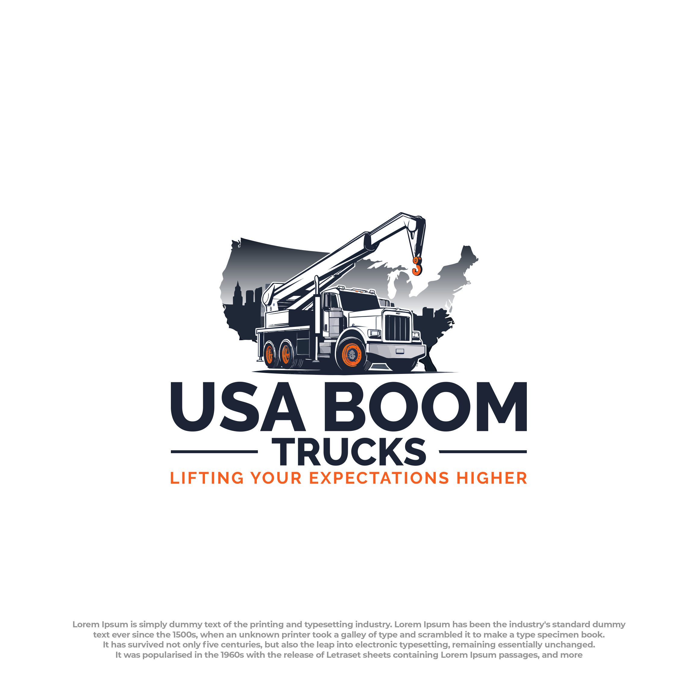 Logo Design by Ura Designs for New York Boom Trucks Inc | Design #35235418
