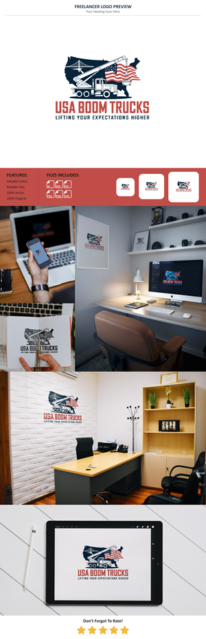 Logo Design by VectorForge for New York Boom Trucks Inc | Design: #35227497