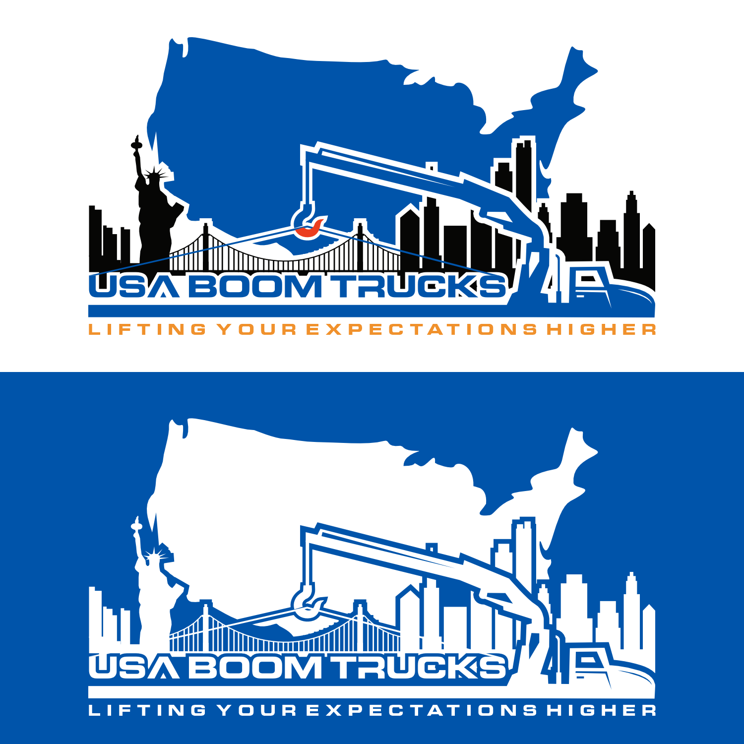 Logo Design by design wae for New York Boom Trucks Inc | Design #35201843