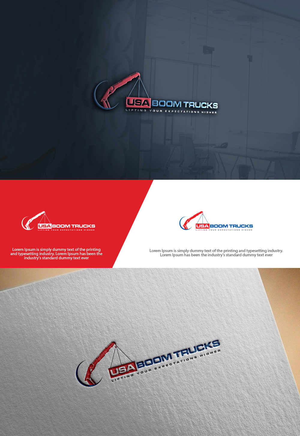 Logo Design by sulemani  creation for New York Boom Trucks Inc | Design #35205497