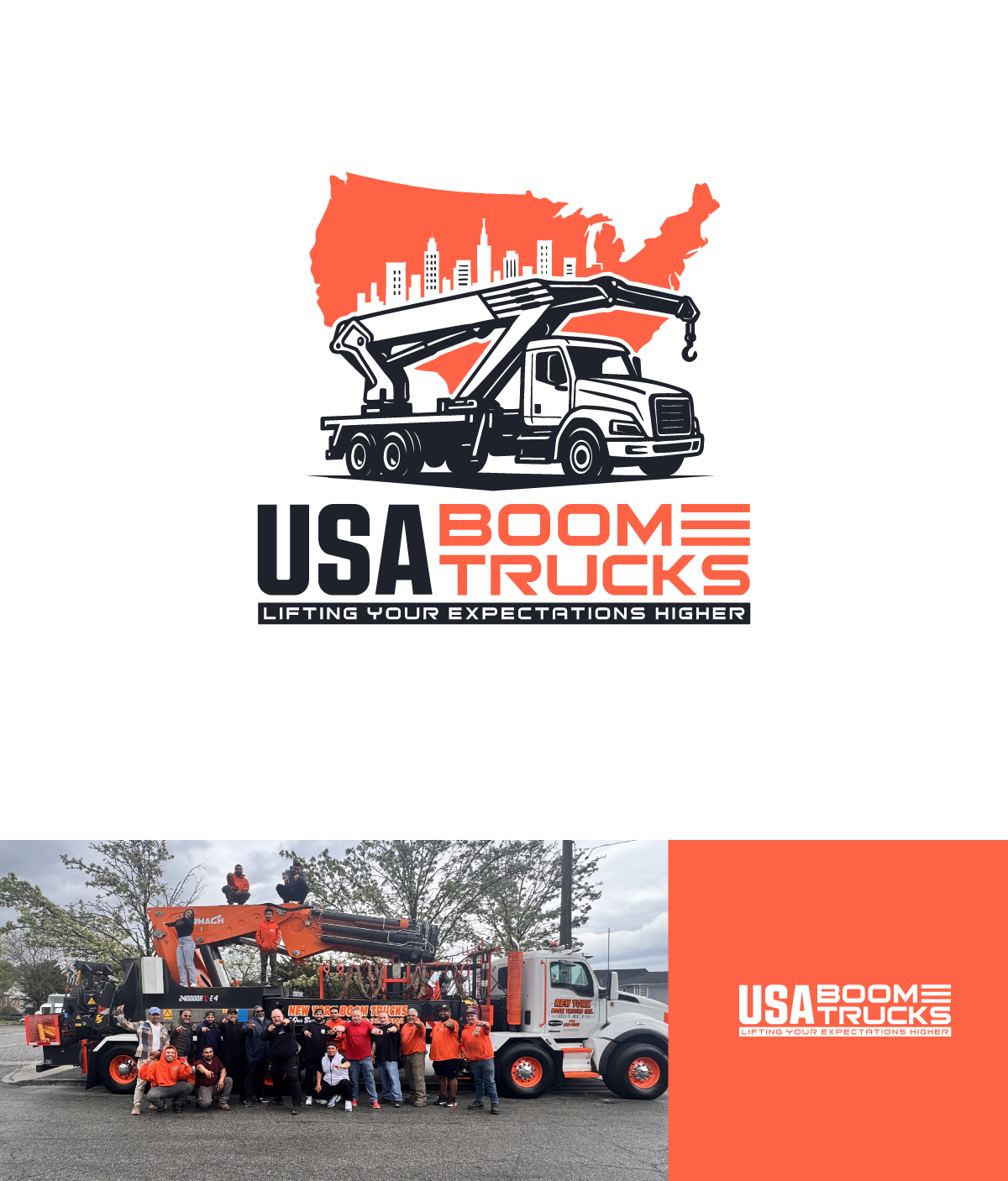 Logo Design by apik. for New York Boom Trucks Inc | Design #35199433