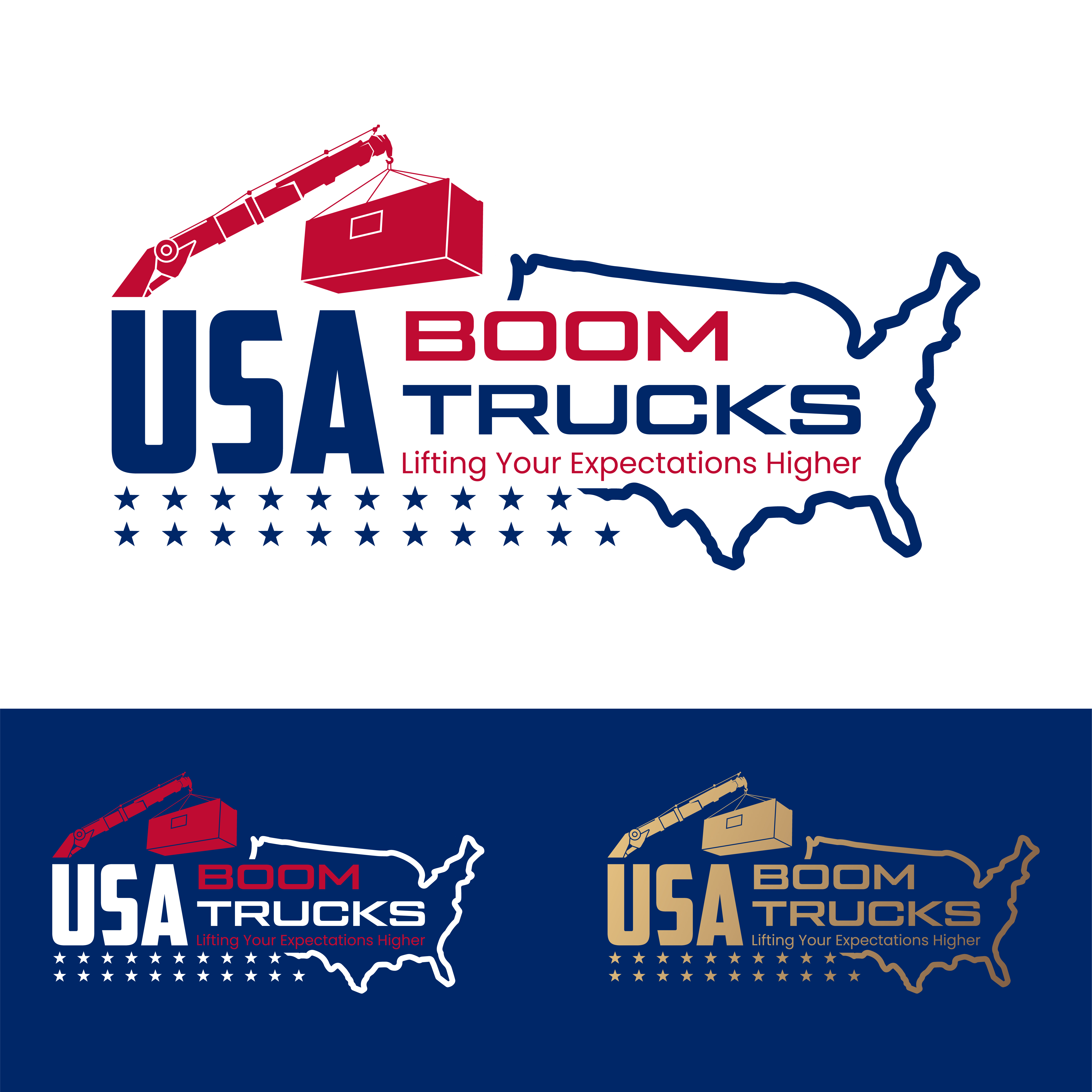 Logo Design by John Mark Arts for New York Boom Trucks Inc | Design #35199380