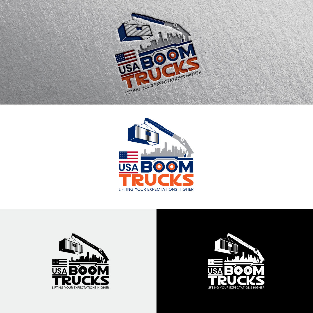 Logo Design by Alex Henry for New York Boom Trucks Inc | Design #35201462