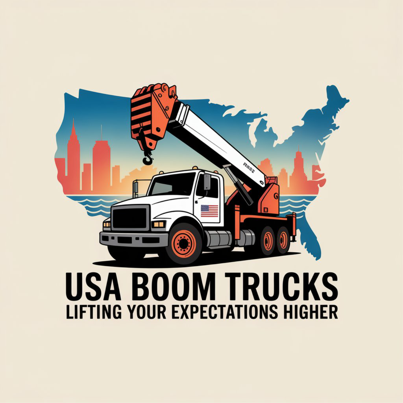 Logo Design by LPMG for New York Boom Trucks Inc | Design #35230574