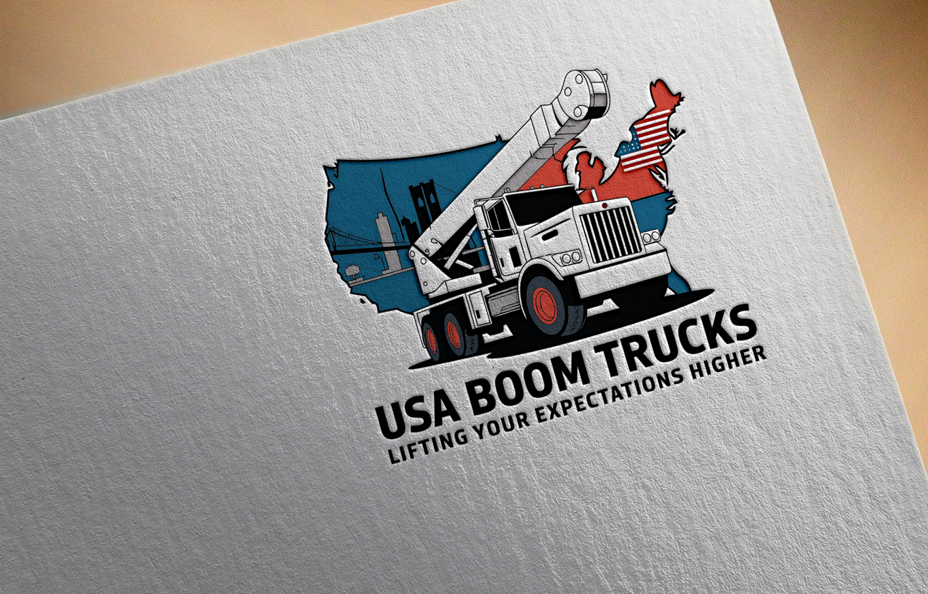 Logo Design by bute for New York Boom Trucks Inc | Design #35212782