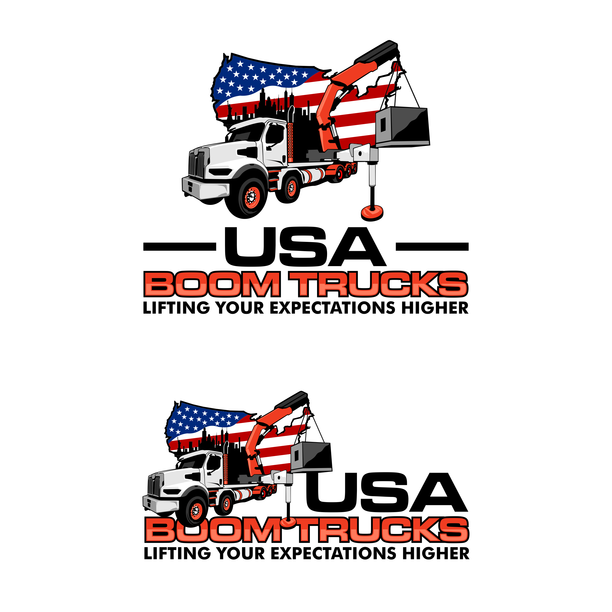 Logo Design by luckdesign for New York Boom Trucks Inc | Design #35202095