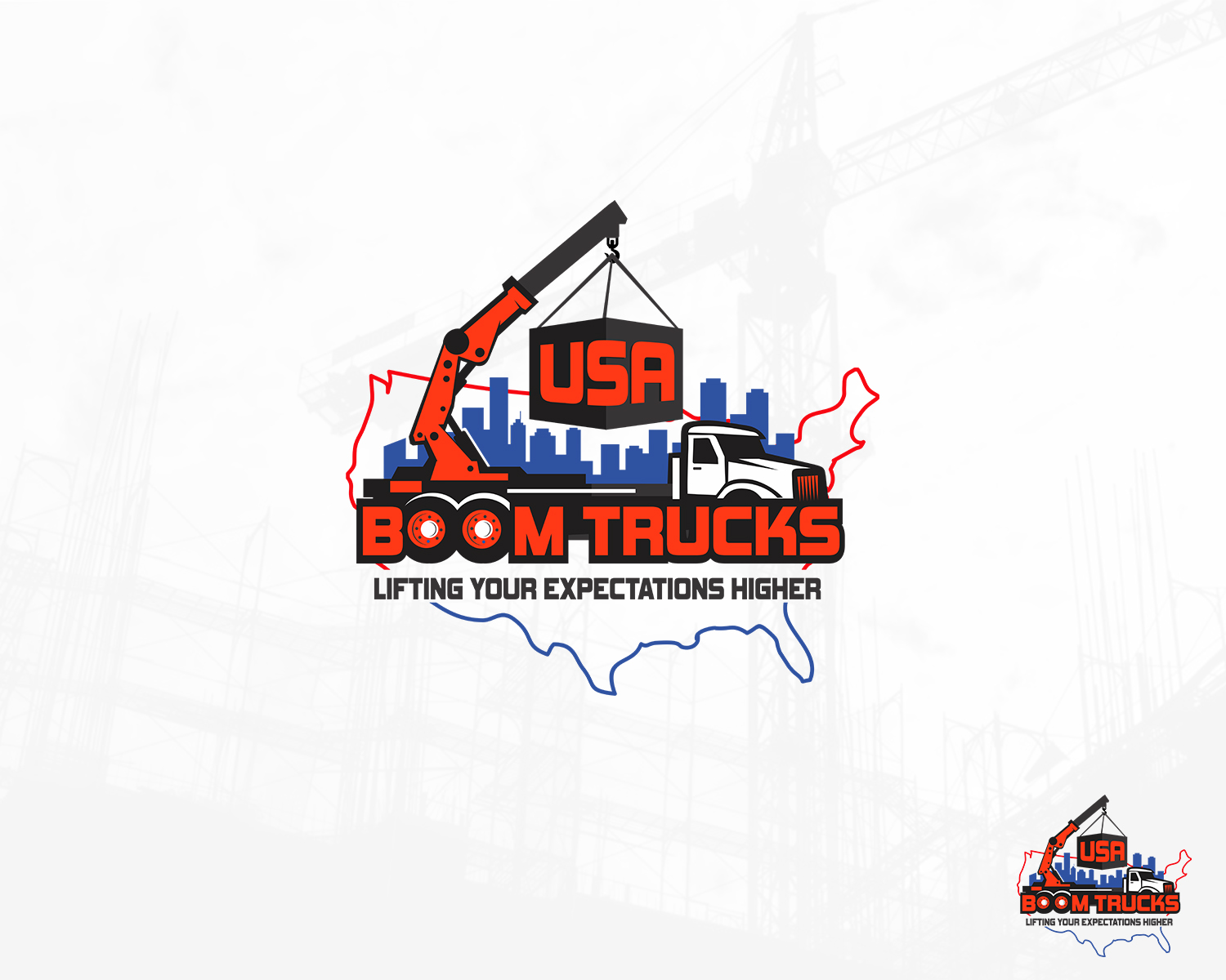 Logo Design by Djamdesign for New York Boom Trucks Inc | Design #35208033