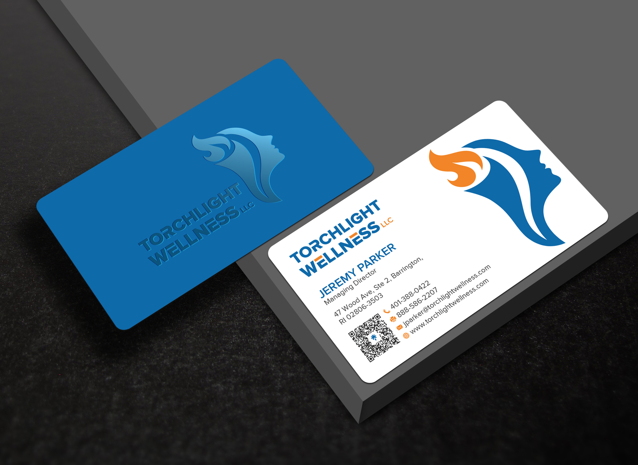 Visitenkarten-Design von Uttom 2 für Torchlight Wellness LLC | Design #35225934