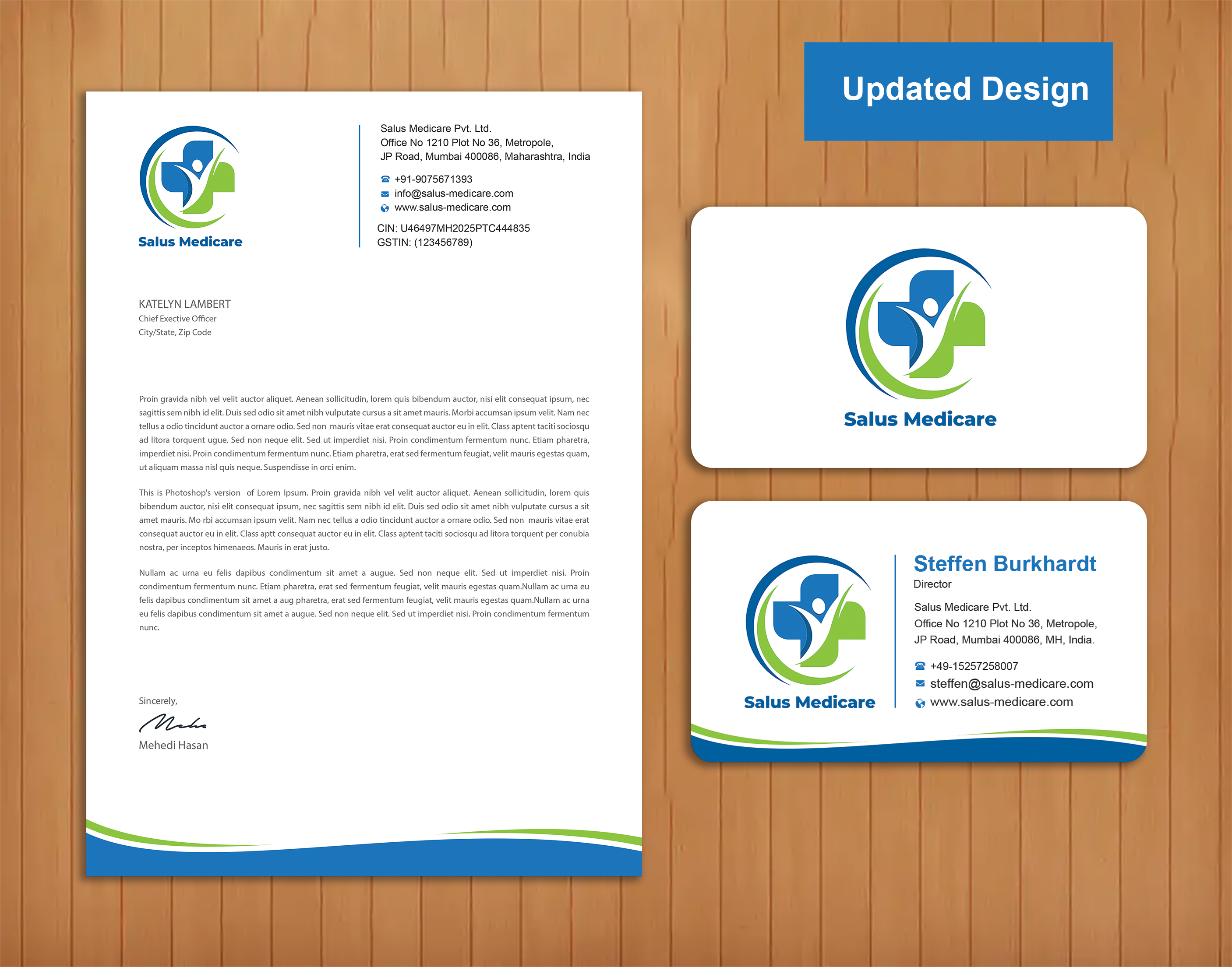 Stationery Design by Expert Bappy for Salus Medicare Pvt. Ltd | Design #35214278