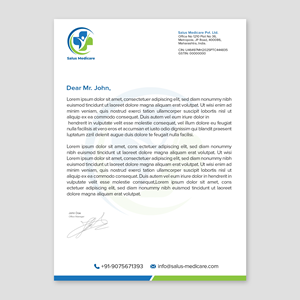 Stationery Design by WellDesign for Salus Medicare Pvt. Ltd | Design: #35208403