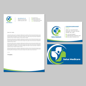 Stationery Design by LAXMI DESIGNHUB for Salus Medicare Pvt. Ltd | Design: #35216458