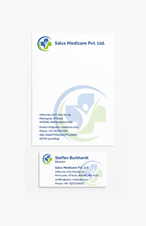 Stationery Design by saifysyed Studio for Salus Medicare Pvt. Ltd | Design: #35214315