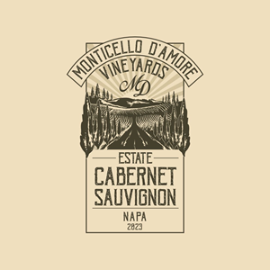 Logo Design by Fortmindz for Monticello D'Amore Vineyards | Design: #35219047