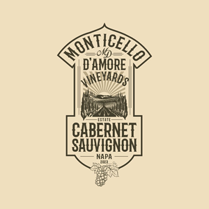 Logo Design by Fortmindz for Monticello D'Amore Vineyards | Design: #35219050