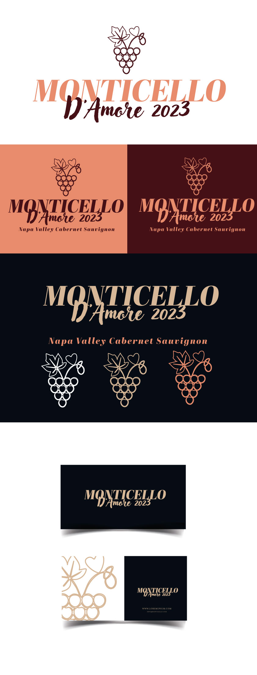 Logo Design by oltredisegno for Monticello D'Amore Vineyards | Design #35211405