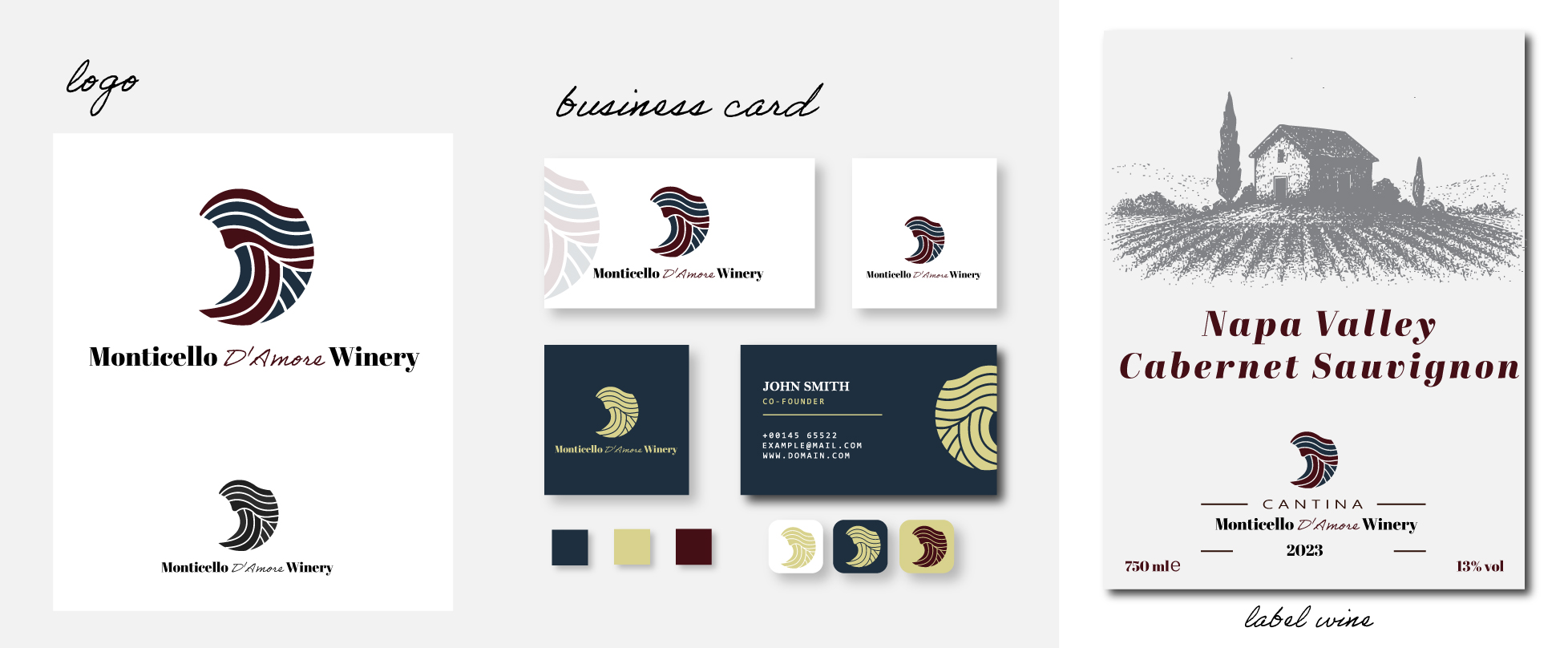 Logo Design by oltredisegno for Monticello D'Amore Vineyards | Design #35212083