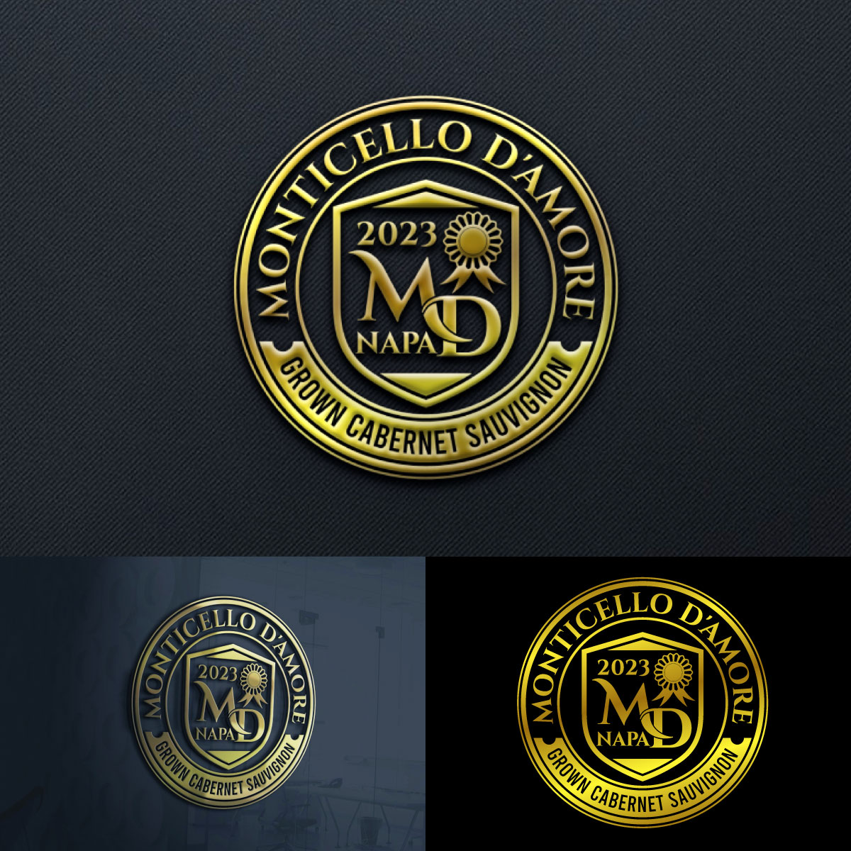 Logo Design by Suvendu.S for Monticello D'Amore Vineyards | Design #35246997