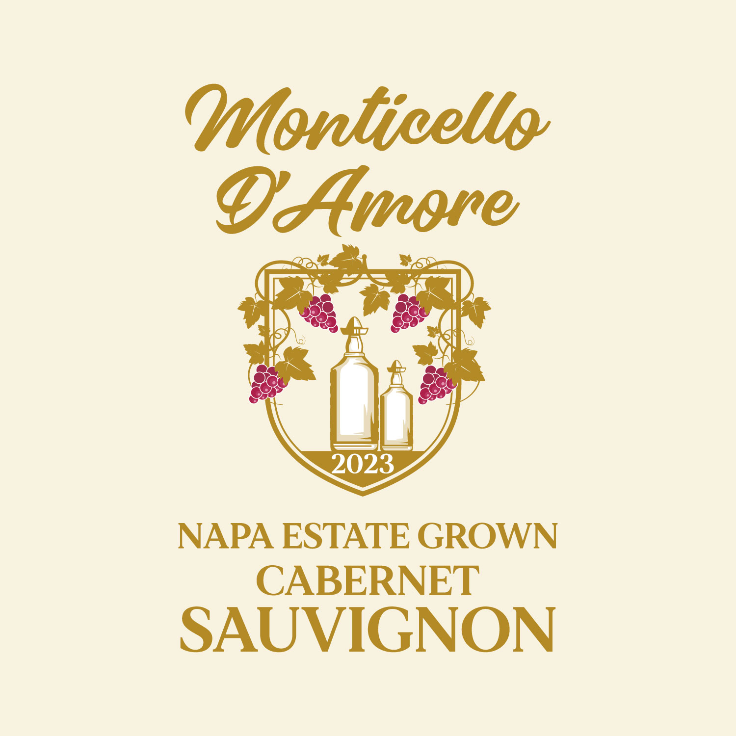 Logo Design by Suvendu.S for Monticello D'Amore Vineyards | Design #35247663