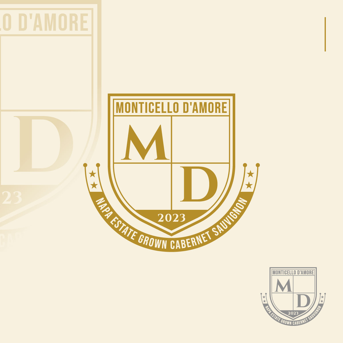 Diseño de Logo por Suvendu.S para Monticello D'Amore Vineyards | Diseño #35248053