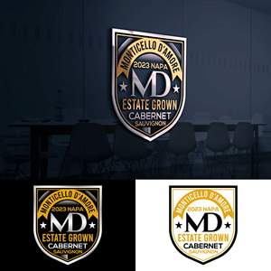 Logo Design by Suvendu.S for Monticello D'Amore Vineyards | Design: #35248068
