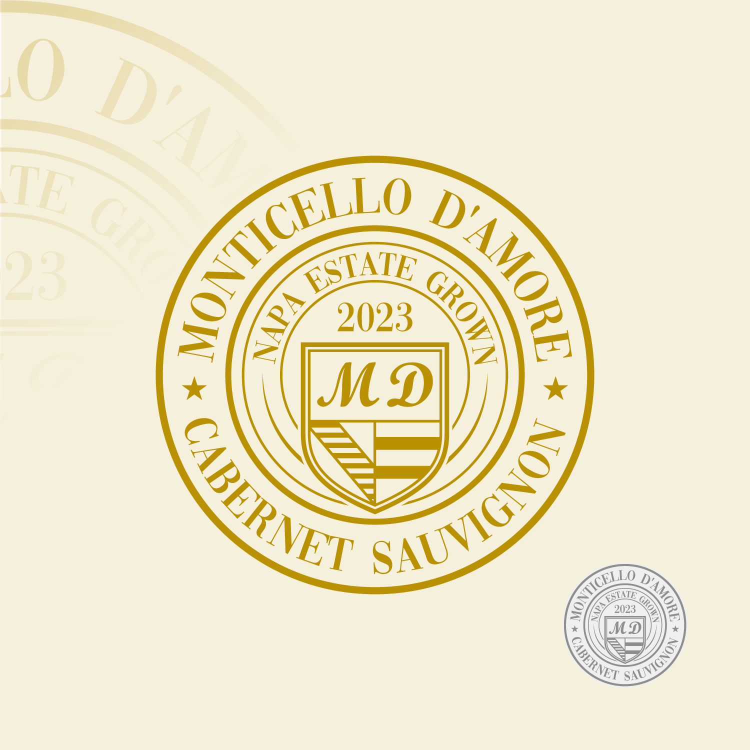 Logo Design by Suvendu.S for Monticello D'Amore Vineyards | Design #35248968