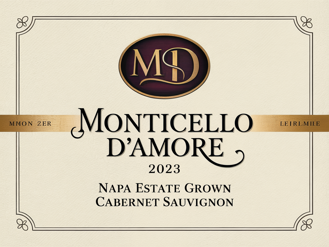 Logo Design by adisaputra12 for Monticello D'Amore Vineyards | Design #35251879