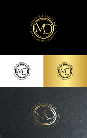 Logo Design by Barish Design for Monticello D'Amore Vineyards | Design: #35250559