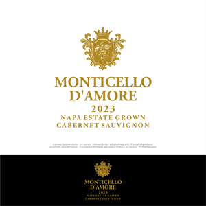 Logo Design by win it for Monticello D'Amore Vineyards | Design: #35208046