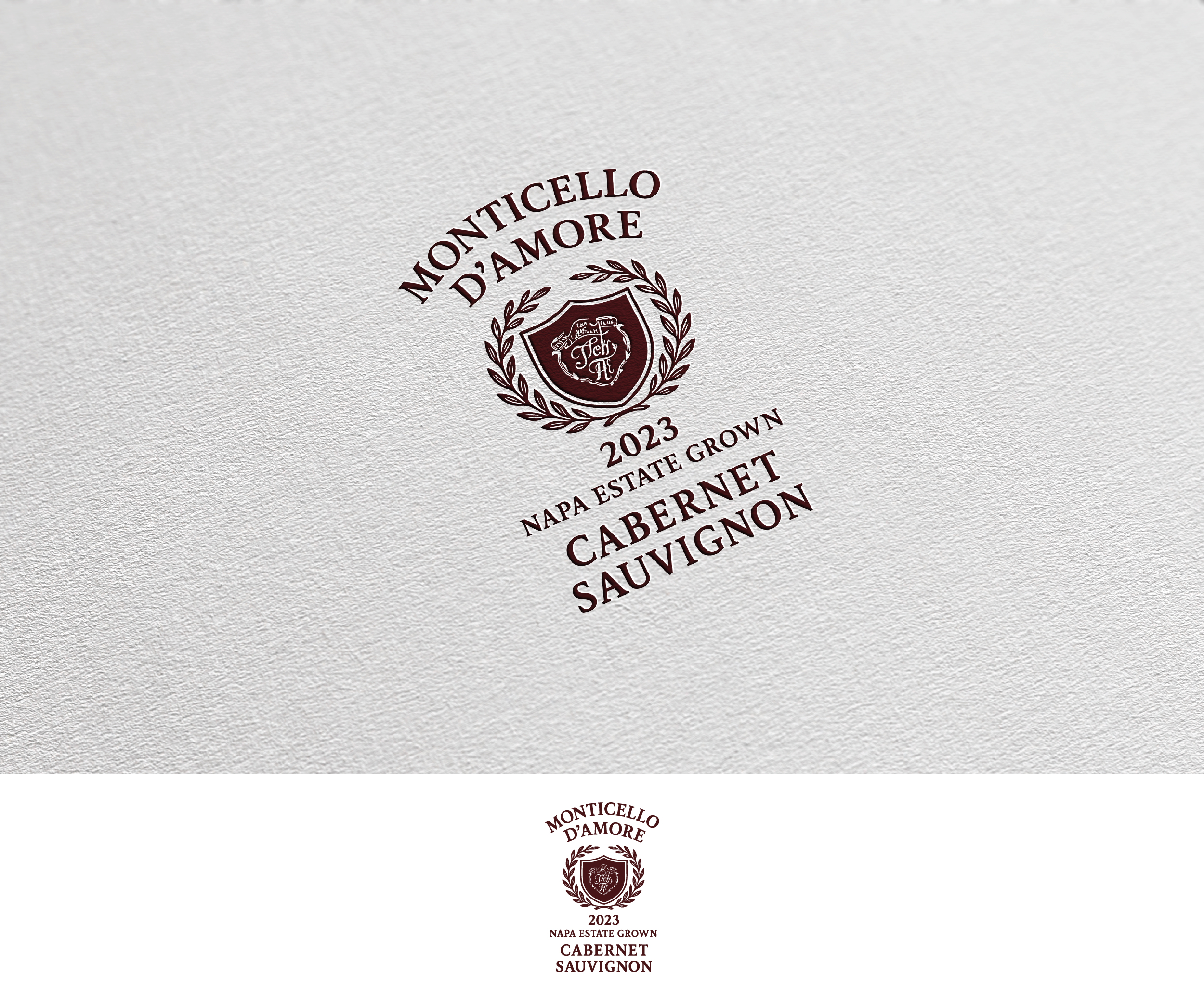 Logo Design by Afsana_Hoque for Monticello D'Amore Vineyards | Design #35220801