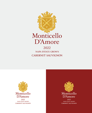 Logo Design by Afsana_Hoque for Monticello D'Amore Vineyards | Design: #35220803