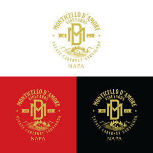Logo Design by prodesigns99 for Monticello D'Amore Vineyards | Design: #35212644