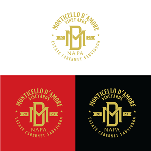 Logo Design by prodesigns99 for Monticello D'Amore Vineyards | Design: #35212645