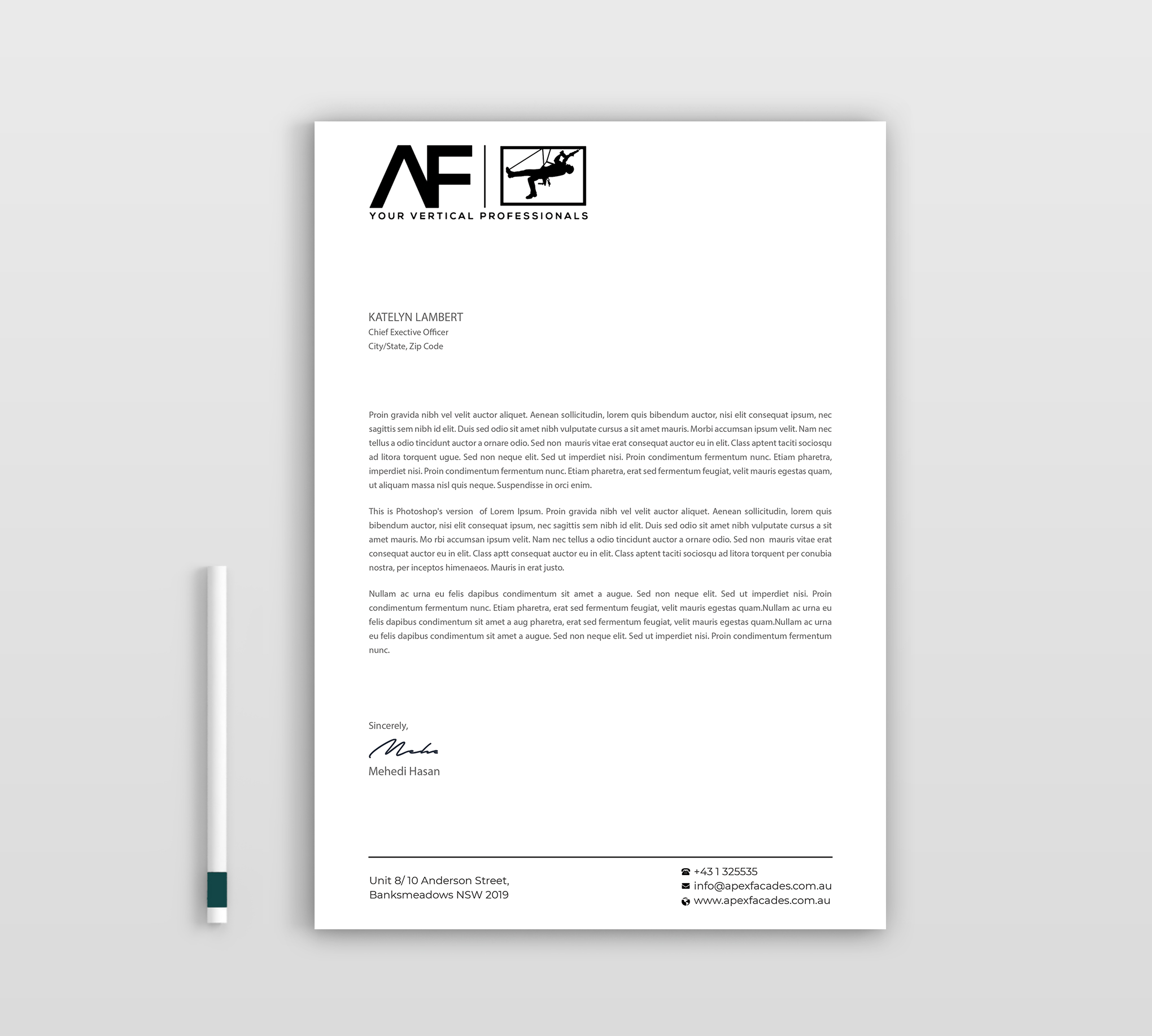 Stationery Design by Expert Bappy for this project | Design #35219371