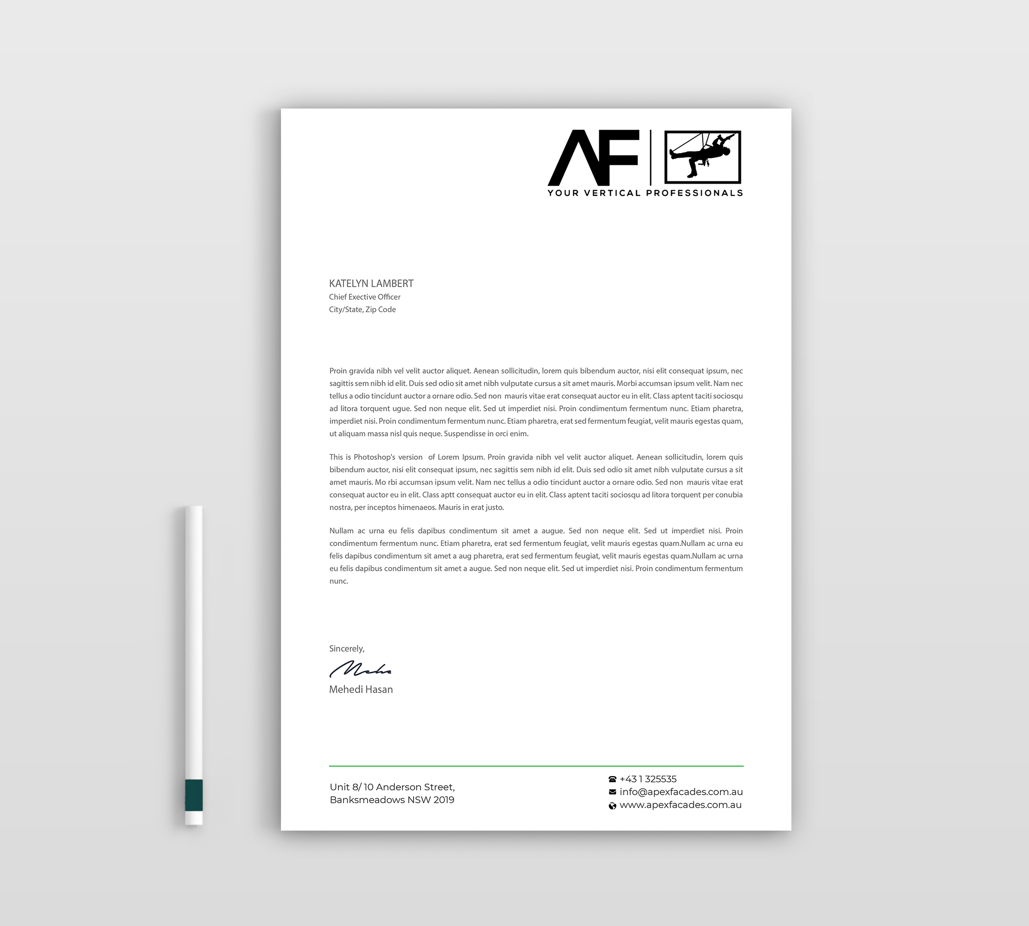 Stationery Design by Expert Bappy for this project | Design #35238225