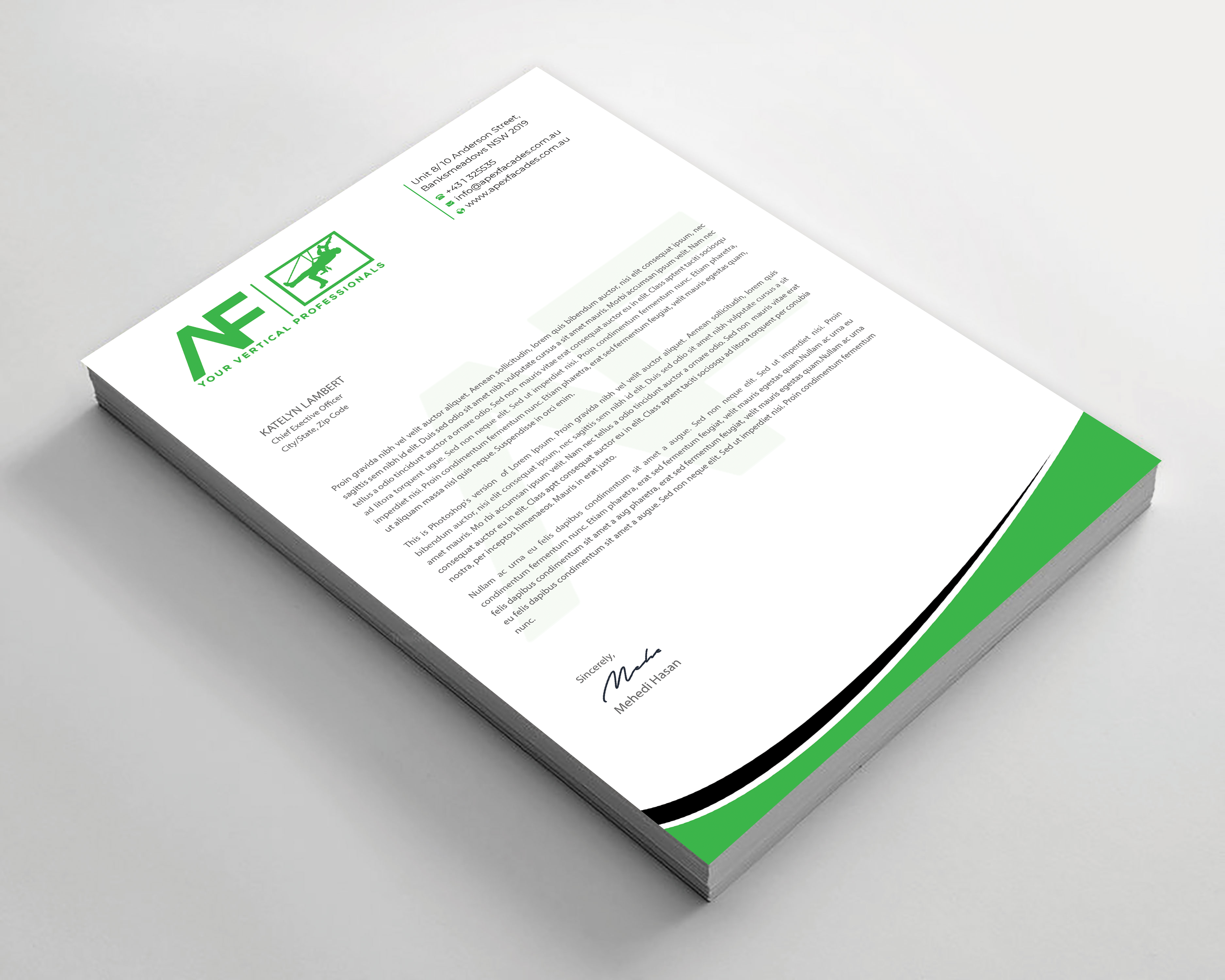 Stationery Design by Expert Bappy for this project | Design #35281310