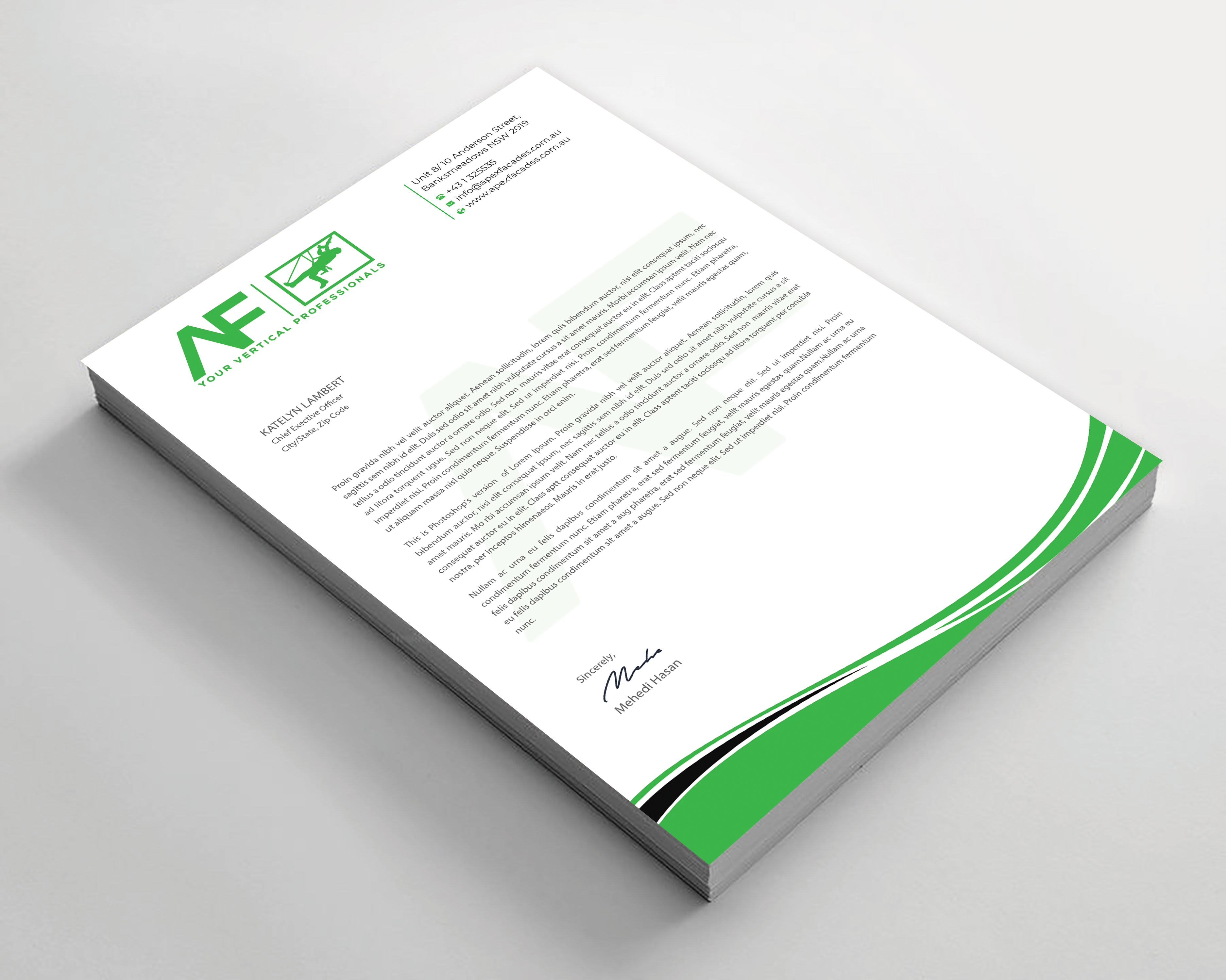 Stationery Design by Expert Bappy for this project | Design #35281326