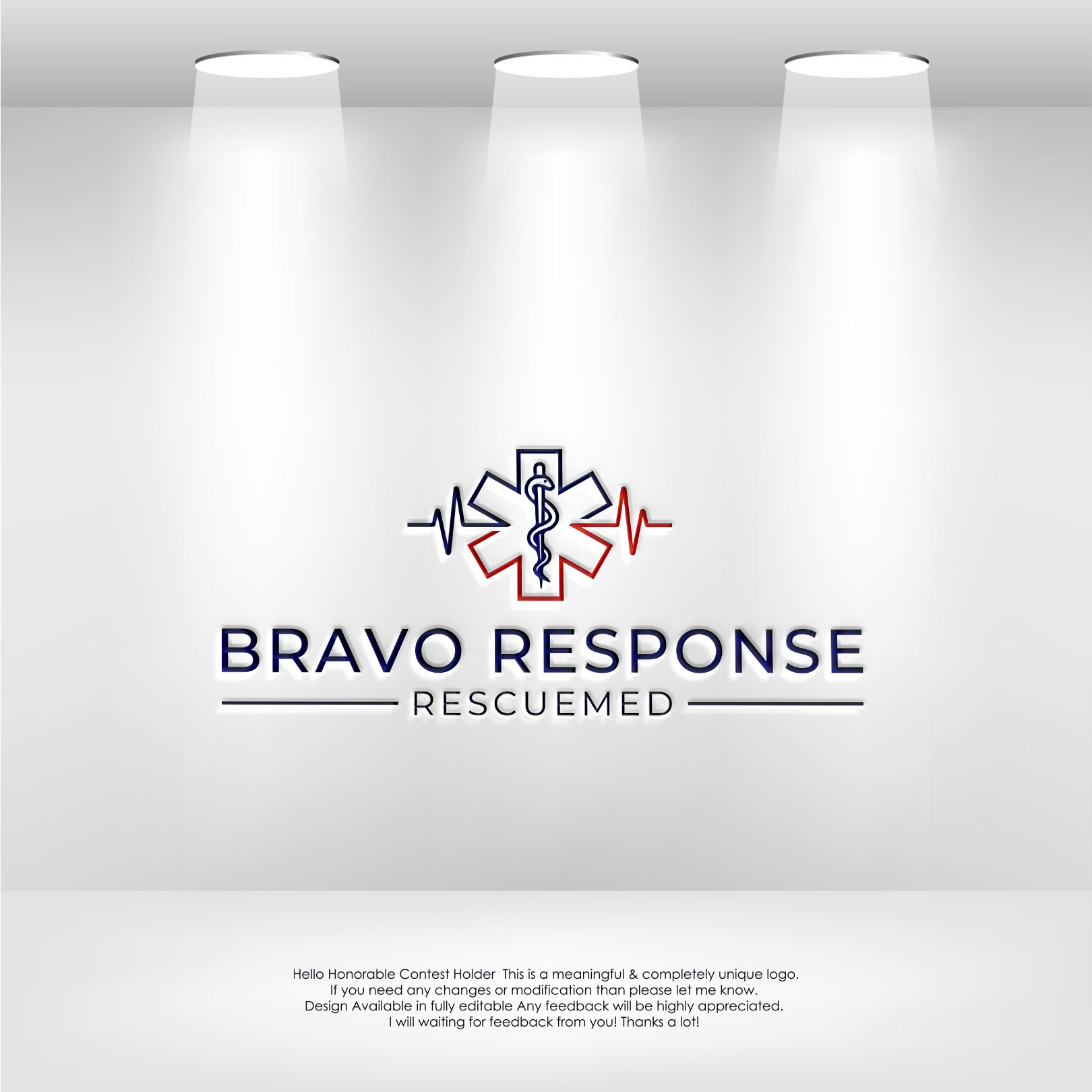 Diseño de Logo por LogoEon para Bravo Response RescueMed, LLC | Diseño #35209332