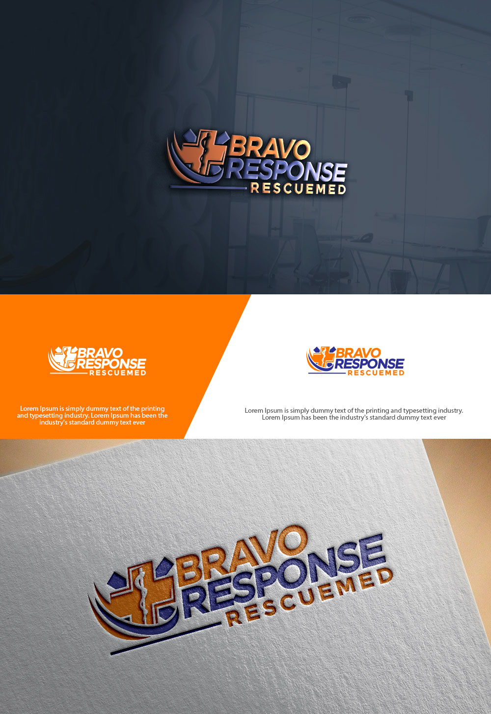Logo Design by sulemani  creation for Bravo Response RescueMed, LLC | Design #35213681