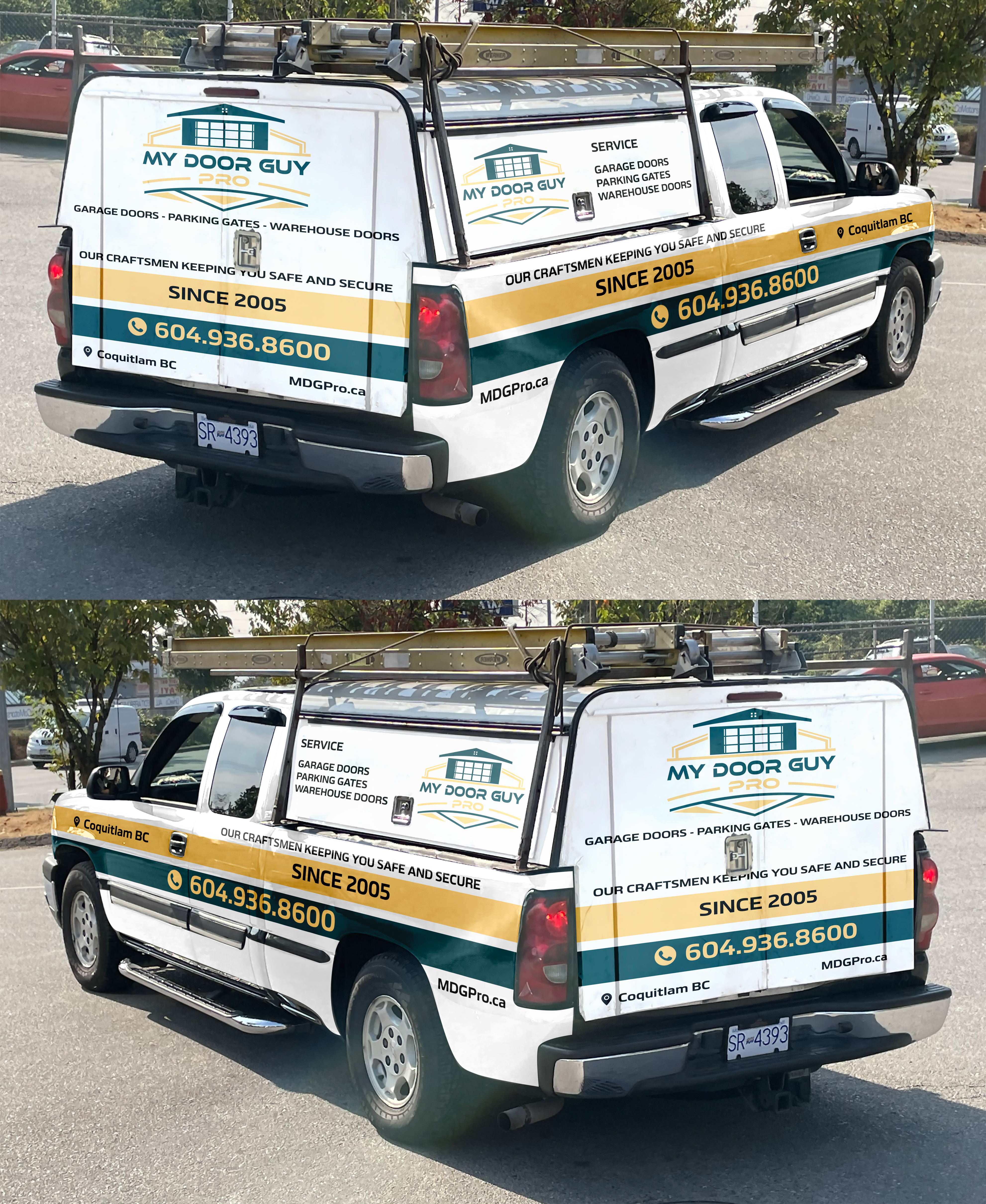 Car Wrap Design by tamtama for My Door Guy Pro Ltd. | Design #35218056