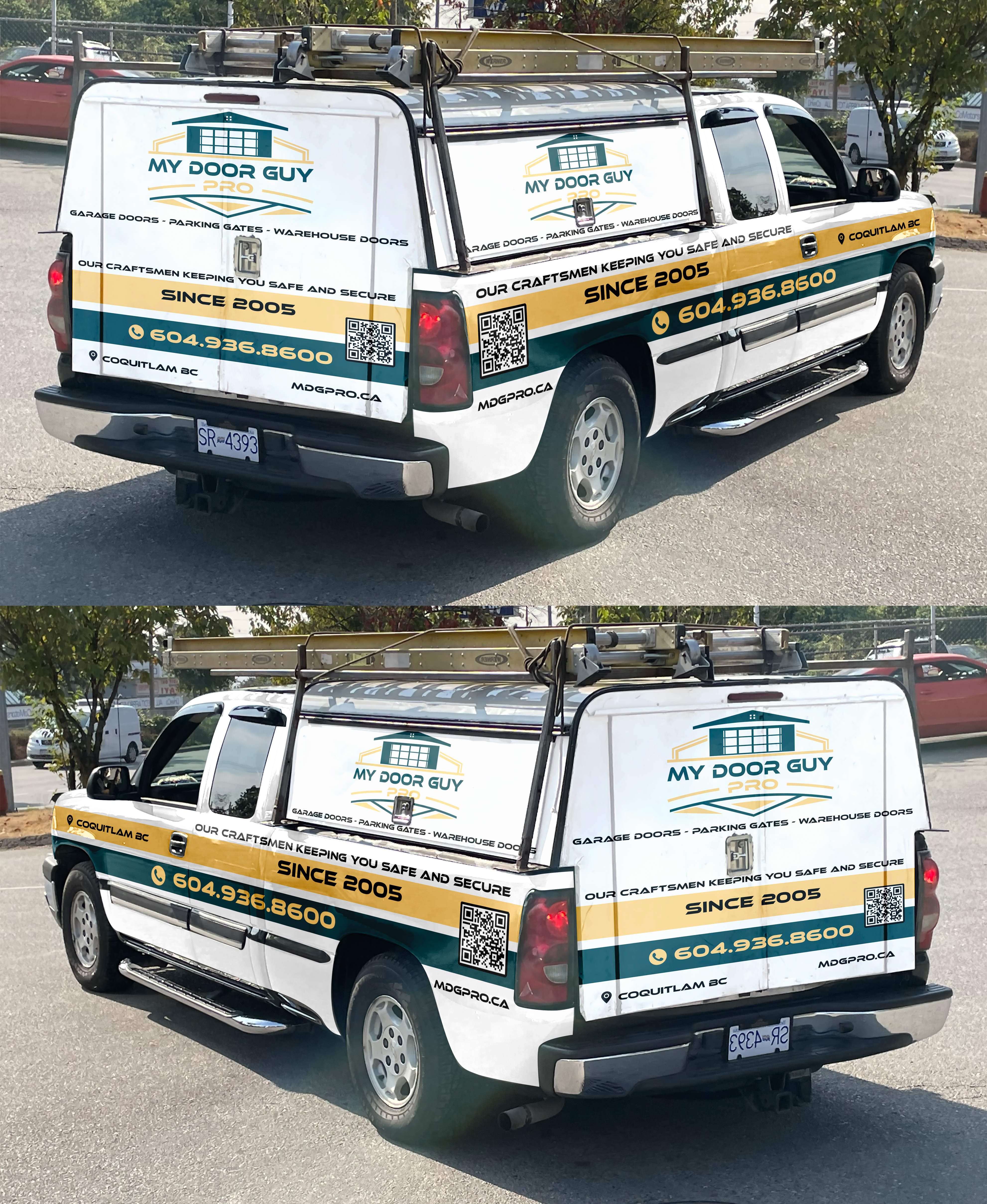 Car Wrap Design by tamtama for My Door Guy Pro Ltd. | Design #35224704