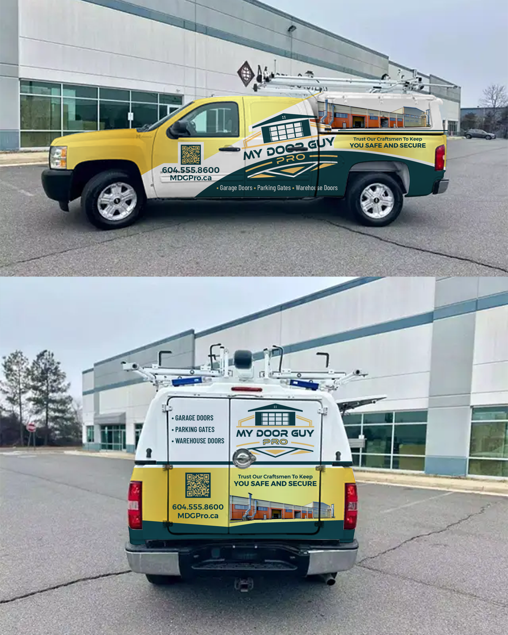 Car Wrap Design by 123graphics for My Door Guy Pro Ltd. | Design #35231194