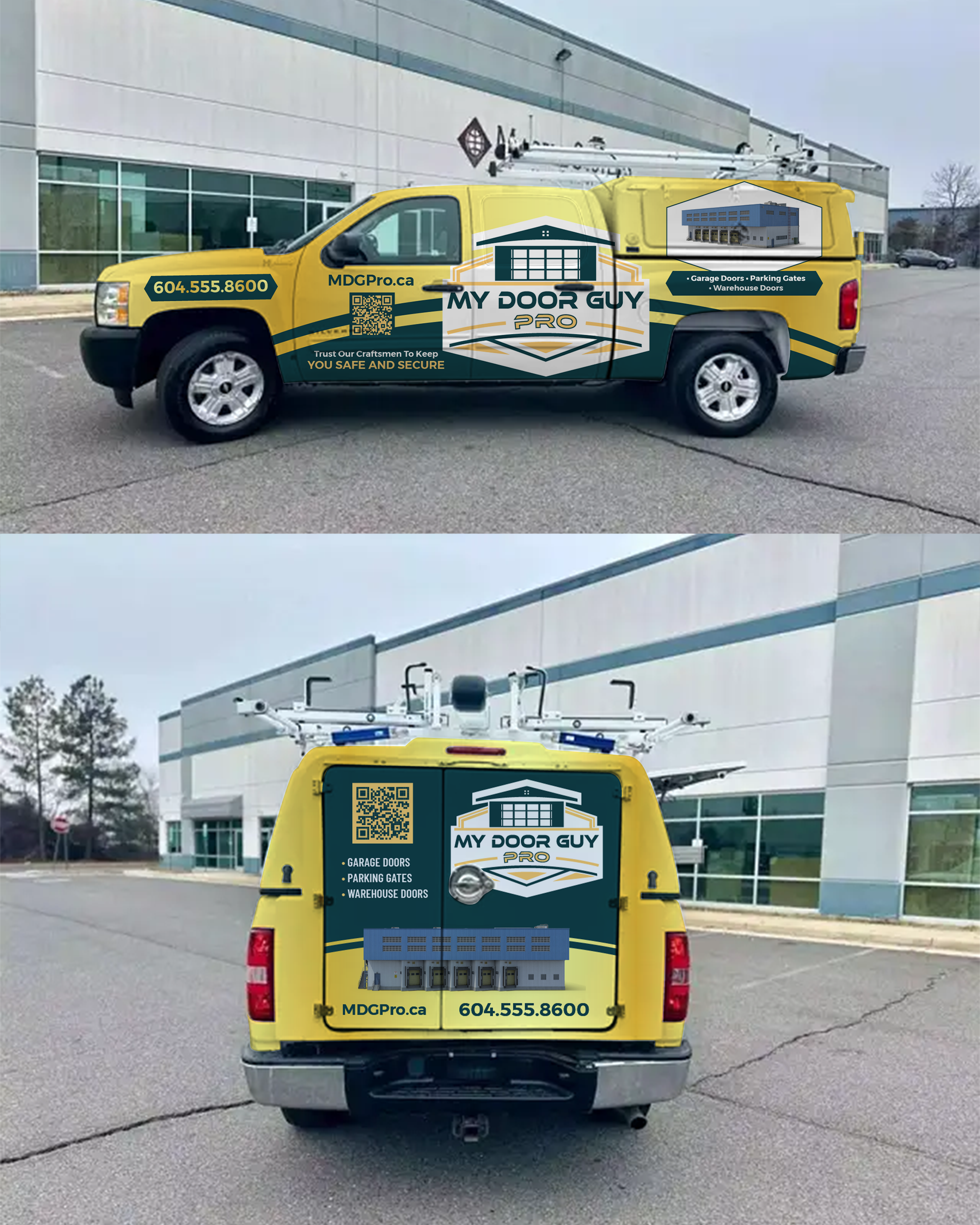 Car Wrap Design by 123graphics for My Door Guy Pro Ltd. | Design #35231198