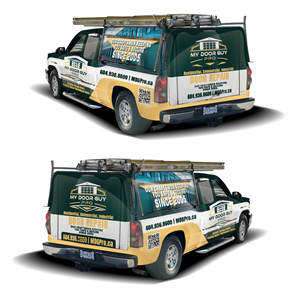 Car Wrap Design by websmartusa for My Door Guy Pro Ltd. | Design: #35238239